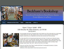 Tablet Screenshot of beckhamsbookshop.com